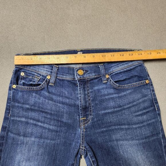 7 for all mankind Roxanne Jeans MED WASH - Picture 9 of 11